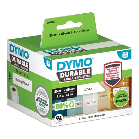 Laminated Tape Dymo LabelWriter White polypropylene Plastic Laminated Tape Dymo LabelWriter White polypropylene Plastic