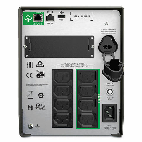 Uninterruptible Power Supply System Interactive UPS APC SMT1000IC Uninterruptible Power Supply System Interactive UPS APC SMT1000IC