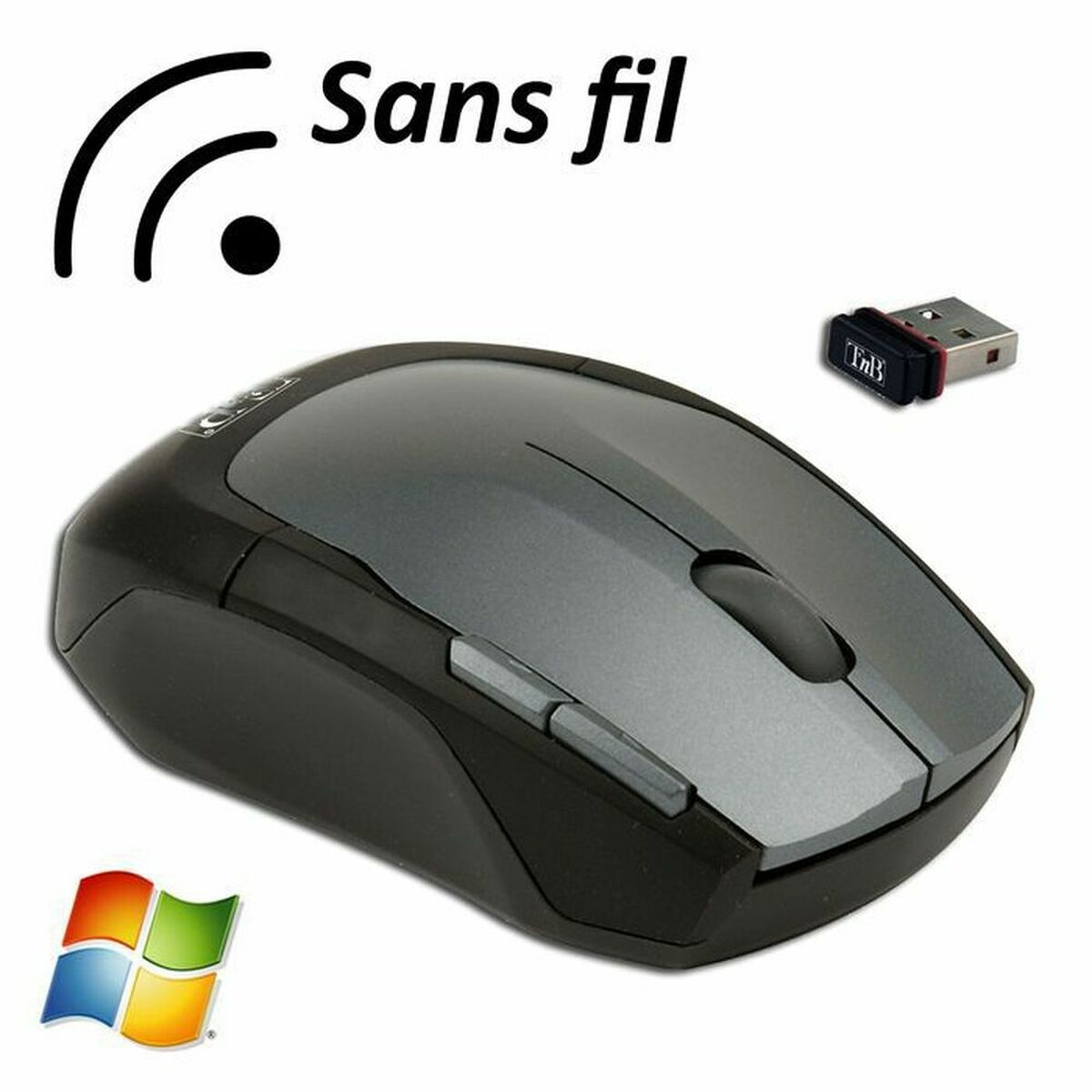 Mouse T'NB SRSFSHARK Black Dark grey 800 dpi Mouse T'NB SRSFSHARK Black Dark grey 800 dpi