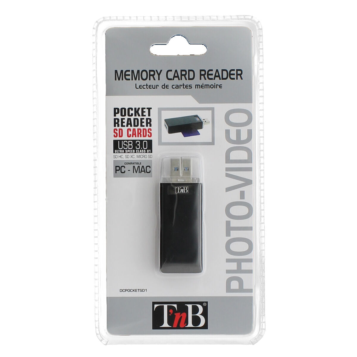 External Card Reader T'NB DCPOCKETSD1 Black External Card Reader T'NB DCPOCKETSD1 Black