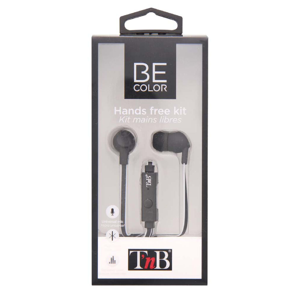 Headphones T'NB BE COLOR Black White/Black Headphones T'NB BE COLOR Black White/Black
