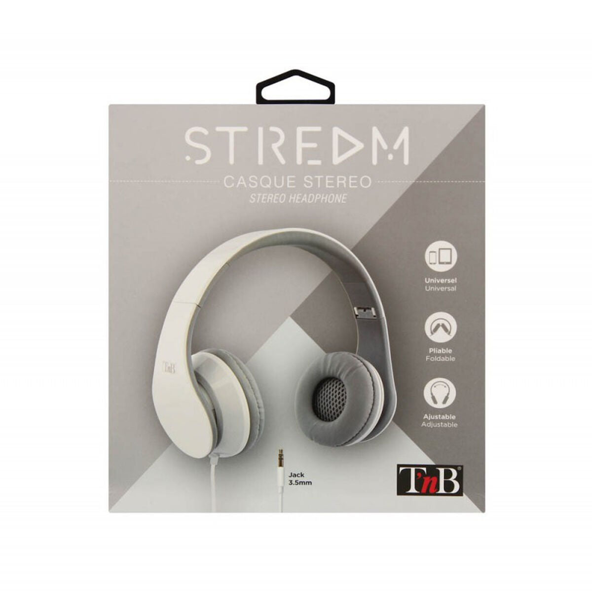 Headphones T'NB Stream White Black Headphones T'NB Stream White Black