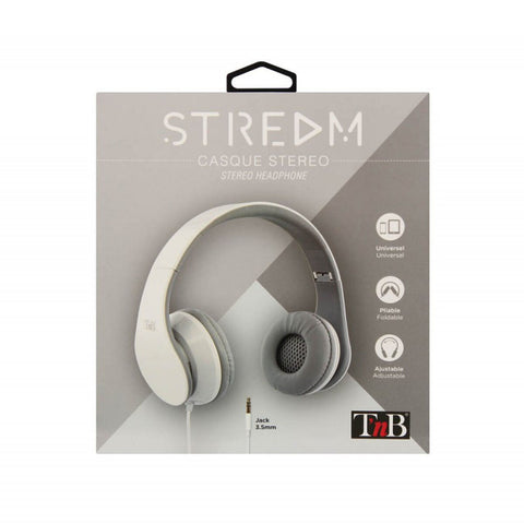 Headphones T'NB Stream White Black Headphones T'NB Stream White Black