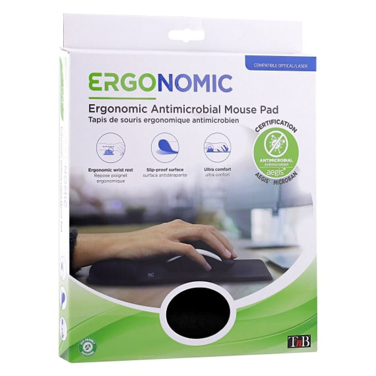 Mouse Mat T'NB ERGO-DESIGN Black Mouse Mat T'NB ERGO-DESIGN Black