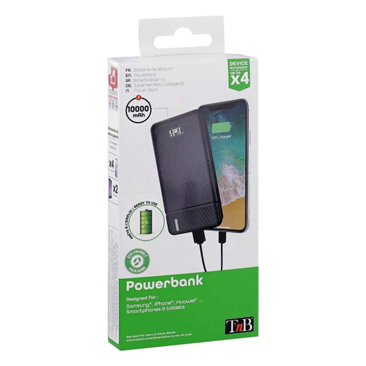 Powerbank T'NB PBU10000 Black 10000 mAh Powerbank T'NB PBU10000 Black 10000 mAh