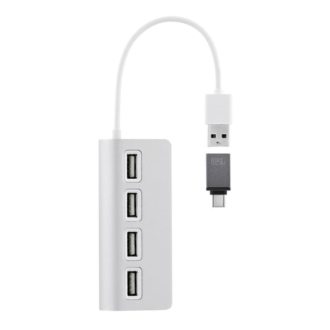 USB Hub T'NB TNB HUB autoalimentado USB 2.0 de 4 puertos - aluminio Grey USB Hub T'NB TNB HUB autoalimentado USB 2.0 de 4 puertos - aluminio Grey