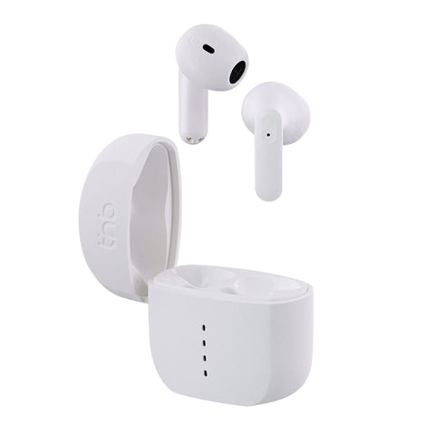 Wireless Earphones with Charging Case T'NB ZIP 2 White Wireless Earphones with Charging Case T'NB ZIP 2 White