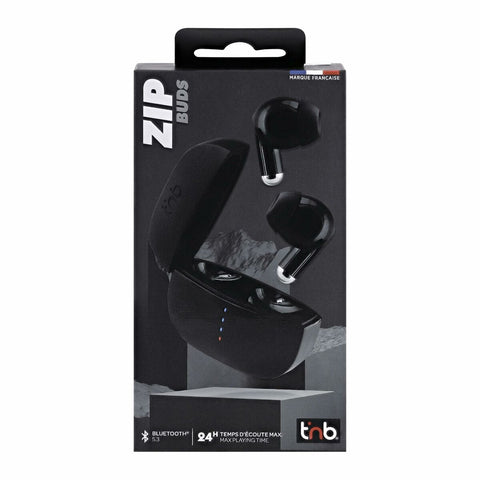 Wireless Earphones with Charging Case T'NB ZIP 2 Black Wireless Earphones with Charging Case T'NB ZIP 2 Black