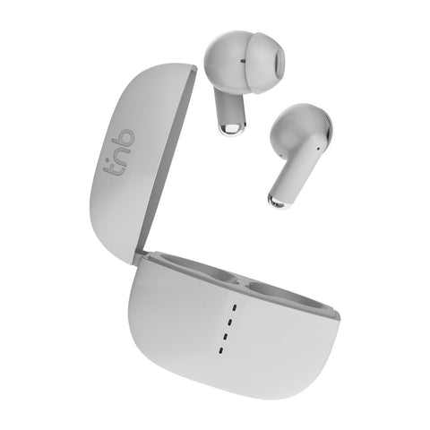 Wireless Earphones with Charging Case T'NB ZIP 2 White Wireless Earphones with Charging Case T'NB ZIP 2 White