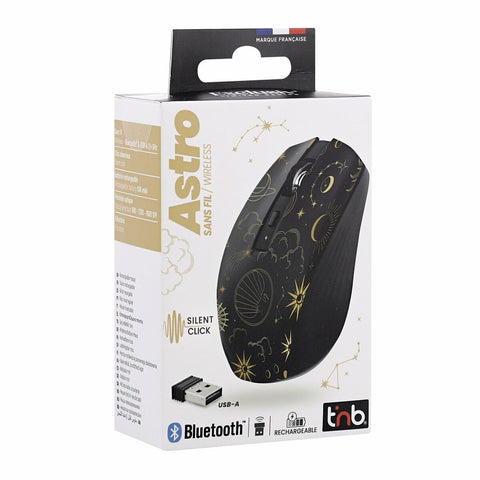 Wireless Bluetooth Mouse T'NB ASTRO 2 Black 1600 dpi Wireless Bluetooth Mouse T'NB ASTRO 2 Black 1600 dpi