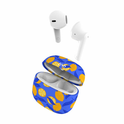 Wireless Earphones with Charging Case T'NB LEMON Yellow Blue Wireless Earphones with Charging Case T'NB LEMON Yellow Blue