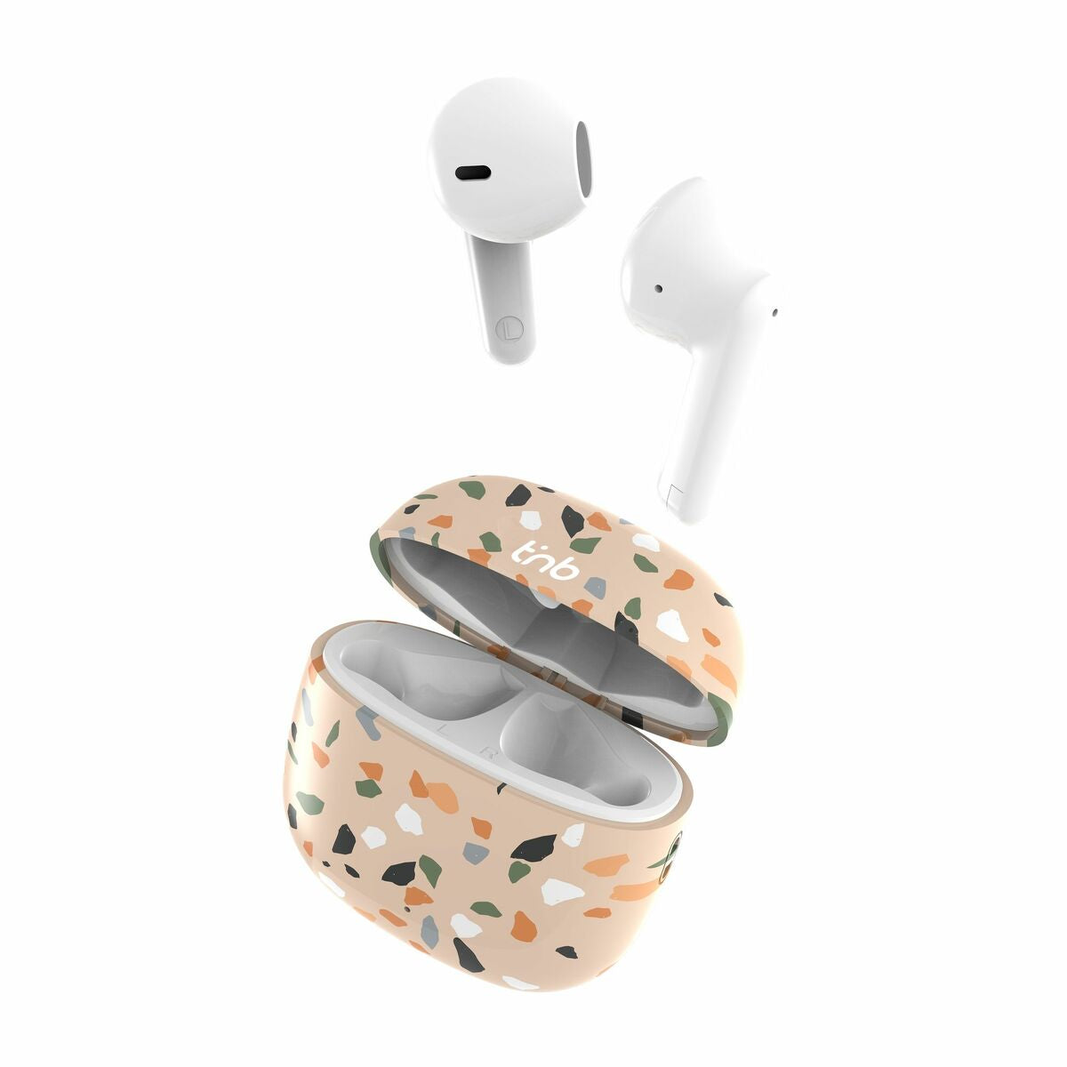 Wireless Earphones with Charging Case T'NB TERRAZZO Beige Wireless Earphones with Charging Case T'NB TERRAZZO Beige