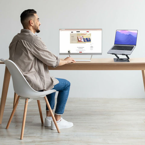 Notebook Stand T'NB iClick Metal Innovative and functional 360º rotation Notebook Stand T'NB iClick Metal Innovative and functional 360º rotation