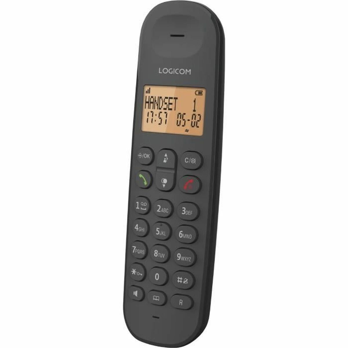 Landline Telephone Logicom DECT ILOA 150 SOLO Black Landline Telephone Logicom DECT ILOA 150 SOLO Black