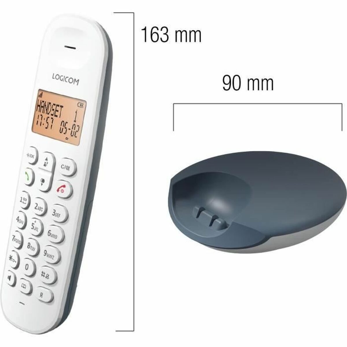 Landline Telephone Logicom DECT ILOA 150 SOLO Board Landline Telephone Logicom DECT ILOA 150 SOLO Board
