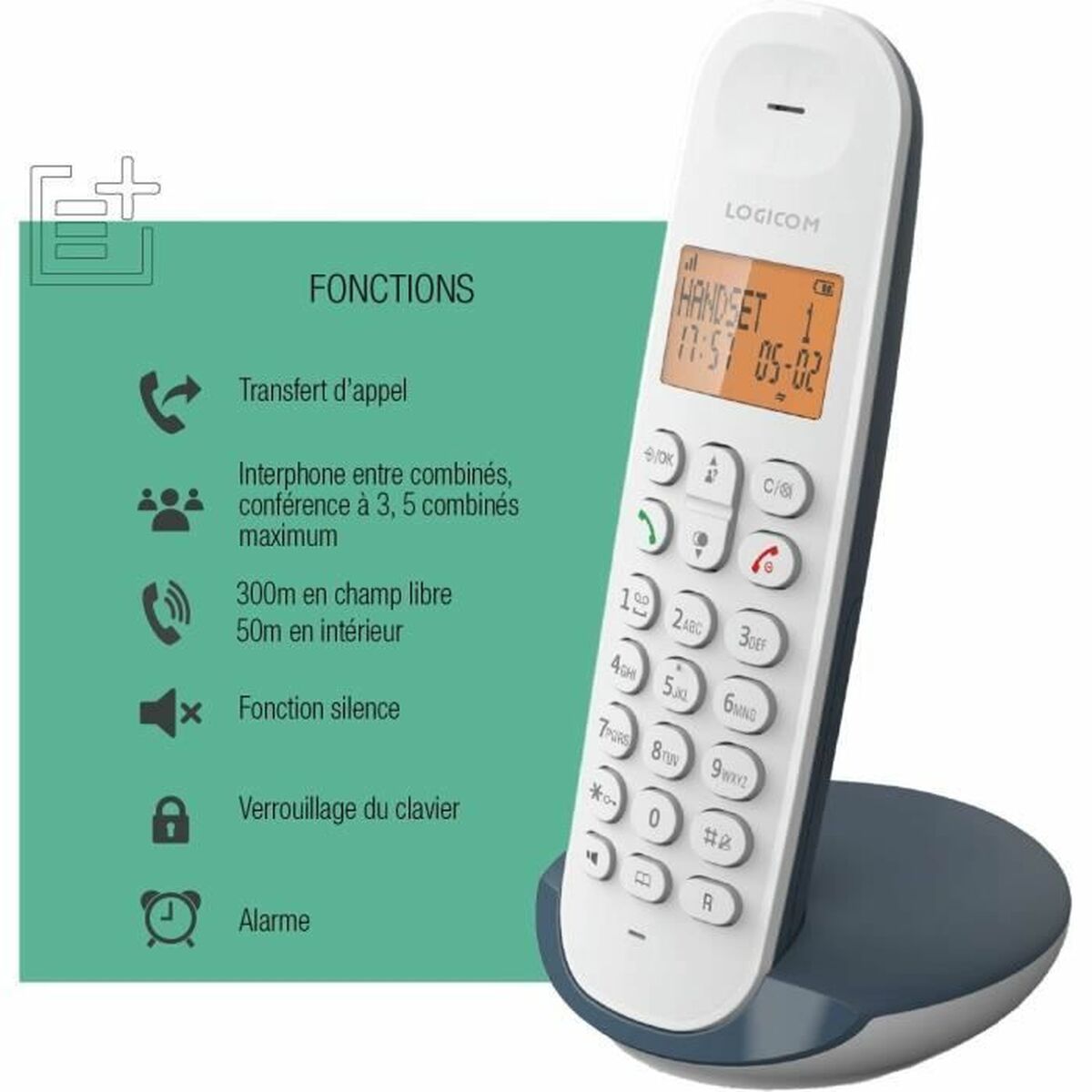 Landline Telephone Logicom DECT ILOA 150 SOLO Board Landline Telephone Logicom DECT ILOA 150 SOLO Board