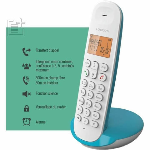 Landline Telephone Logicom DECT ILOA 150 SOLO Turquoise Landline Telephone Logicom DECT ILOA 150 SOLO Turquoise