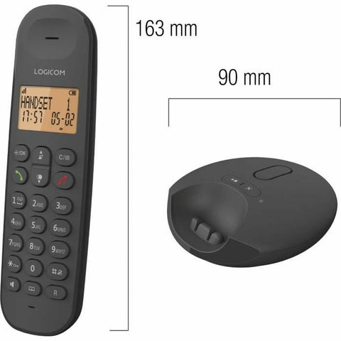 Landline Telephone Logicom DECT ILOA 155T SOLO Black Landline Telephone Logicom DECT ILOA 155T SOLO Black