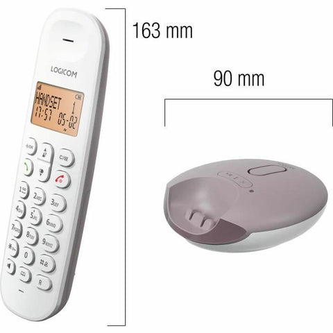 Wireless Phone Logicom ILOA 155T SOLO Brown Grey Taupe Wireless Phone Logicom ILOA 155T SOLO Brown Grey Taupe