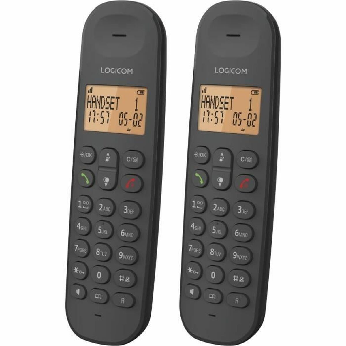Landline Telephone Logicom DECT ILOA 255T DUO Black Landline Telephone Logicom DECT ILOA 255T DUO Black