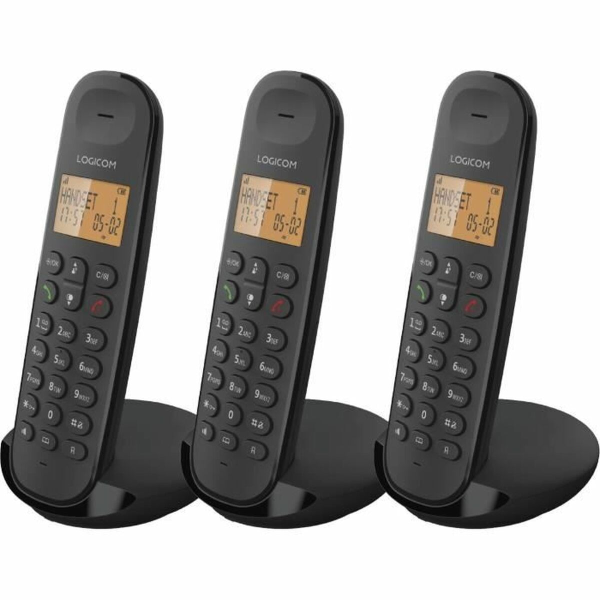 Wireless Phone Logicom ILOA 350 TRIO Black Wireless Phone Logicom ILOA 350 TRIO Black
