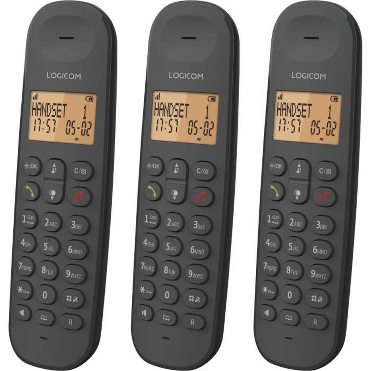 Wireless Phone Logicom ILOA 350 TRIO Black Wireless Phone Logicom ILOA 350 TRIO Black