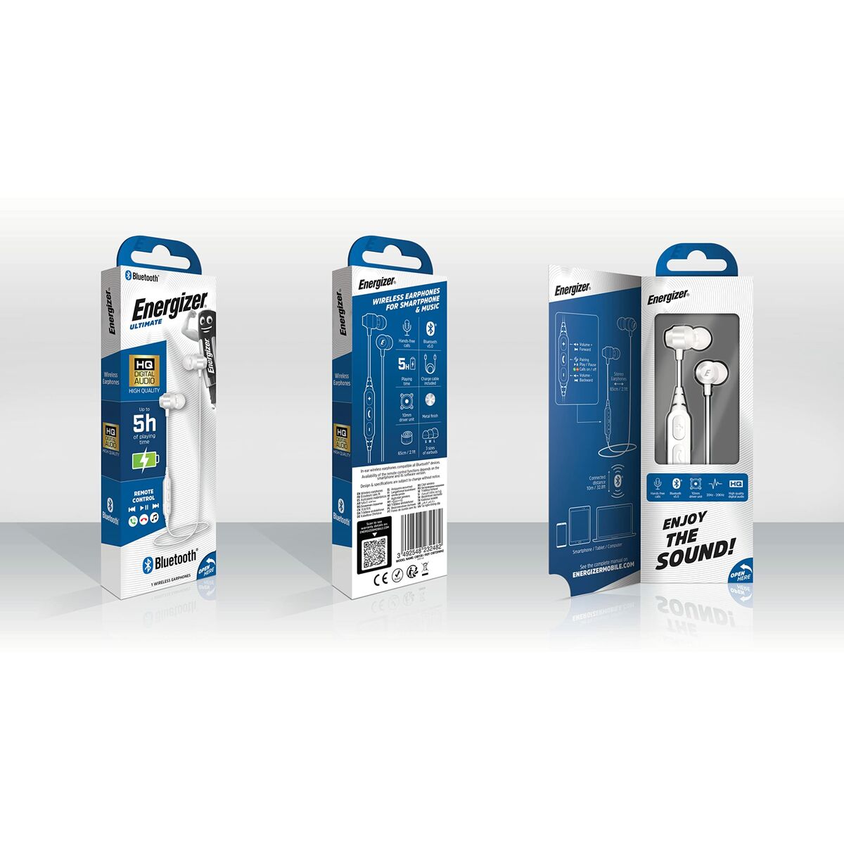 Headphones Energizer CIBT20WH2 White Headphones Energizer CIBT20WH2 White