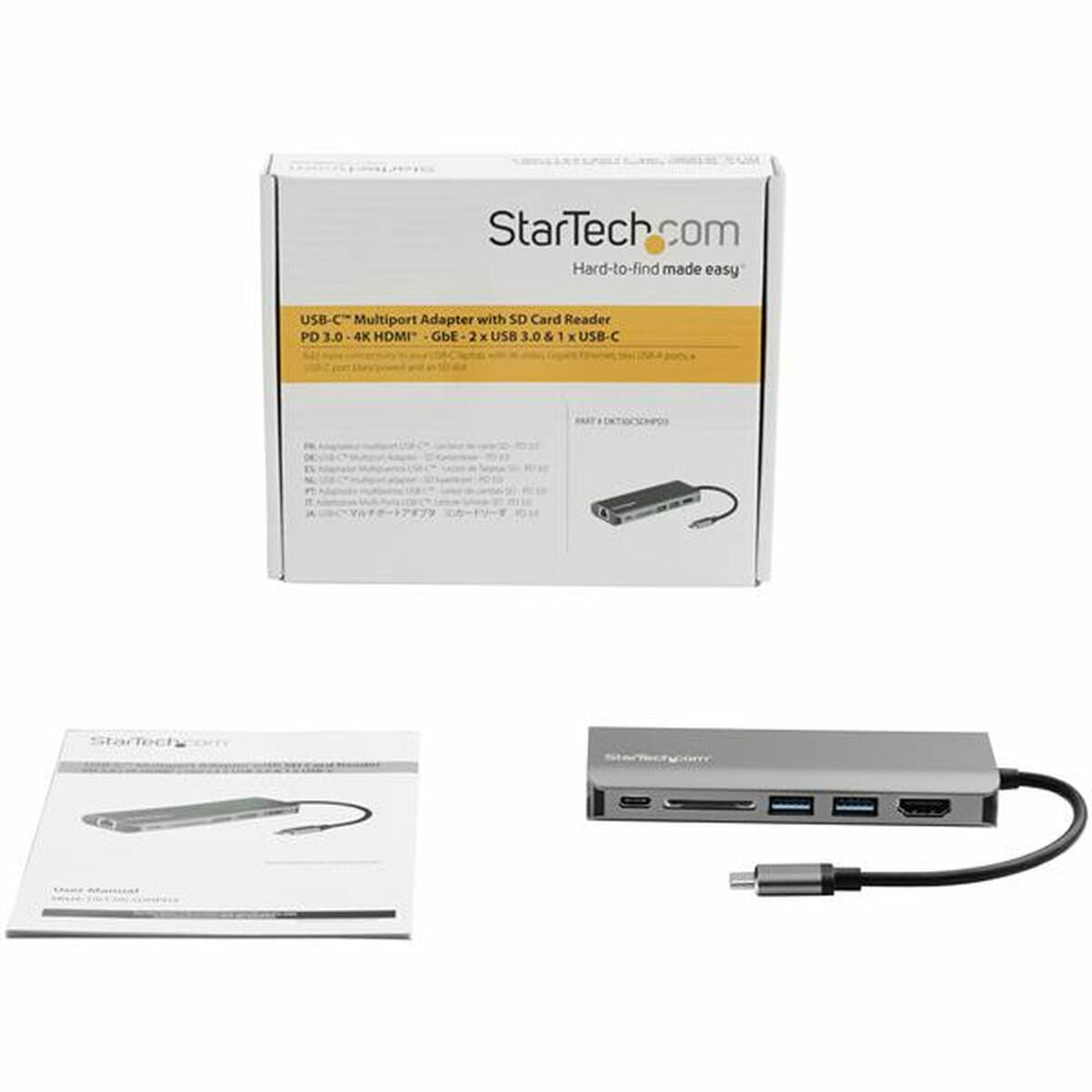 Dockstation Startech DKT30CSDHPD3         4K Ultra HD Grey Dockstation Startech DKT30CSDHPD3         4K Ultra HD Grey
