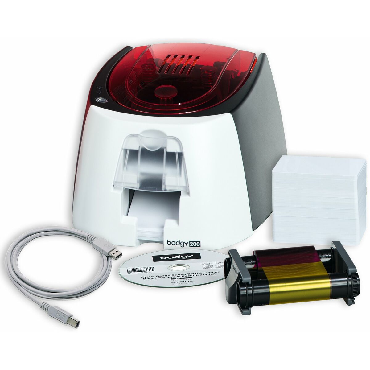 Thermal Printer Evolis 15B22U0000RS Red Thermal Printer Evolis 15B22U0000RS Red