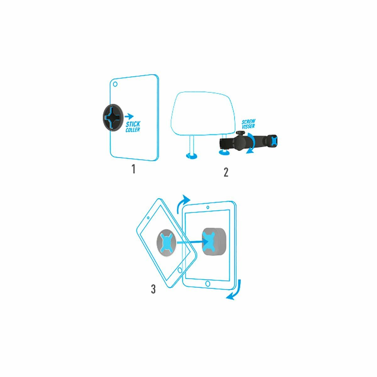 Tablet Bracket for Car Mobilis 44005 (1 Unit) Tablet Bracket for Car Mobilis 44005 (1 Unit)