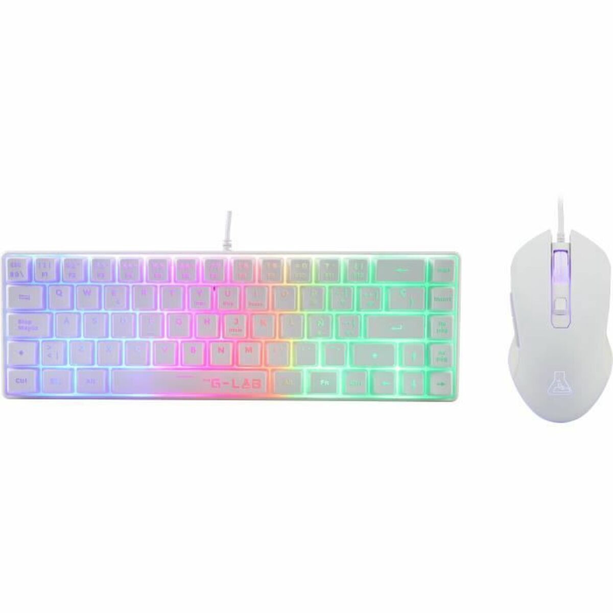 Keyboard and Mouse The G-Lab COMBO-HYDRO White Keyboard and Mouse The G-Lab COMBO-HYDRO White