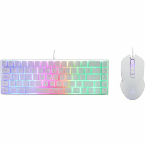 Keyboard and Mouse The G-Lab COMBO-HYDRO White Keyboard and Mouse The G-Lab COMBO-HYDRO White