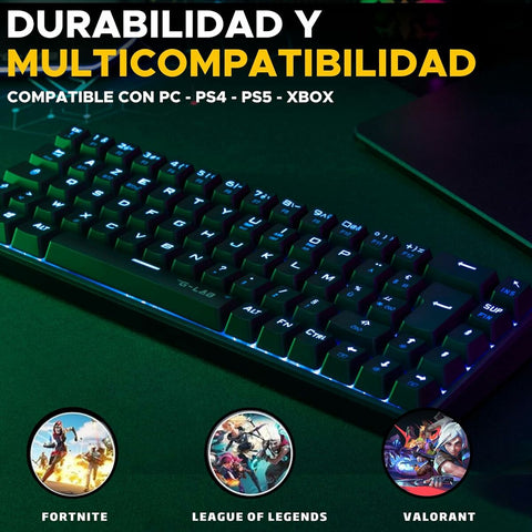 Keyboard The G-Lab KEYZ-TITAN-B/SP Black Keyboard The G-Lab KEYZ-TITAN-B/SP Black