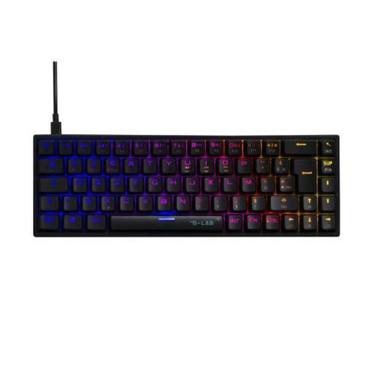 Keyboard The G-Lab KEYZ-TITAN-W-WL/SP Black Keyboard The G-Lab KEYZ-TITAN-W-WL/SP Black