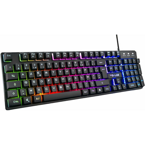 Gaming Keyboard The G-Lab KEYZ-CAESIUM/SP Black Spanish Qwerty Gaming Keyboard The G-Lab KEYZ-CAESIUM/SP Black Spanish Qwerty