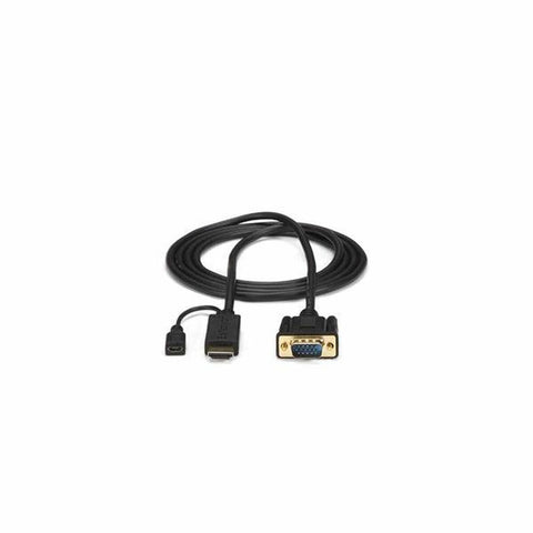 HDMI Cable Startech HD2VGAMM3 0,9 m Micro USB VGA HDMI Cable Startech HD2VGAMM3 0,9 m Micro USB VGA