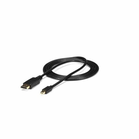 Mini DisplayPort to DisplayPort Cable Startech MDP2DPMM6            (1,8 m) Black Mini DisplayPort to DisplayPort Cable Startech MDP2DPMM6            (1,8 m) Black