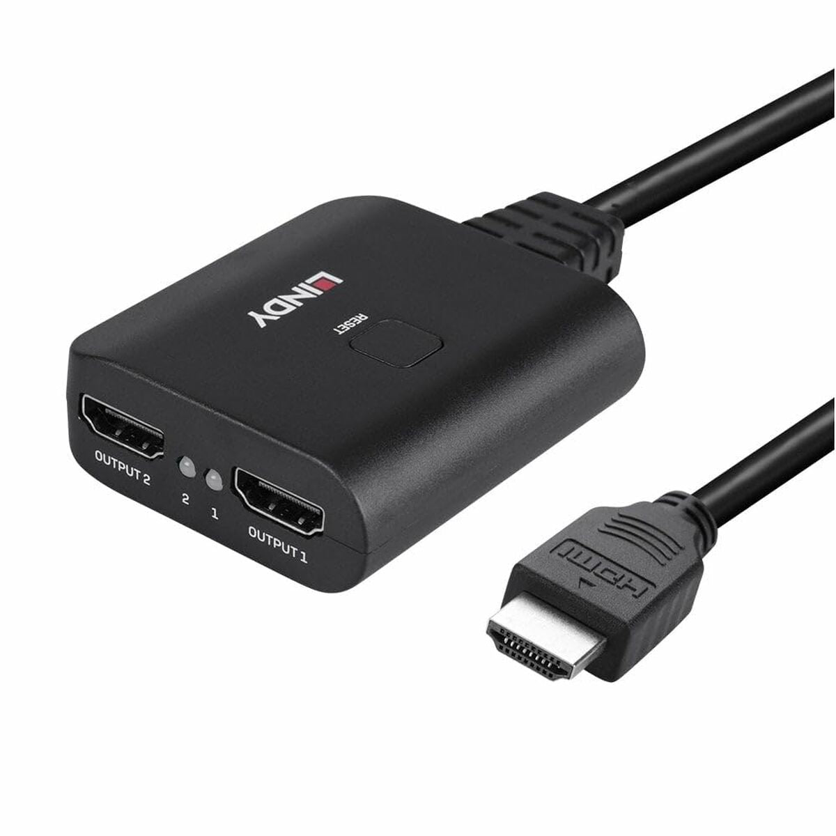 HDMI to 2x HDMI Adapter LINDY 38356 Black HDMI to 2x HDMI Adapter LINDY 38356 Black