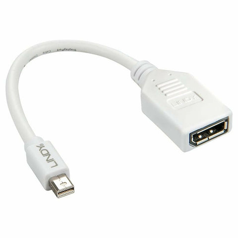 Mini DisplayPort to DisplayPort Adapter LINDY 41021 White Mini DisplayPort to DisplayPort Adapter LINDY 41021 White