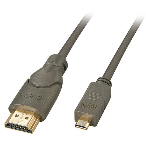 HDMI to Micro HDMI Cable LINDY 41353 2 m Black HDMI to Micro HDMI Cable LINDY 41353 2 m Black