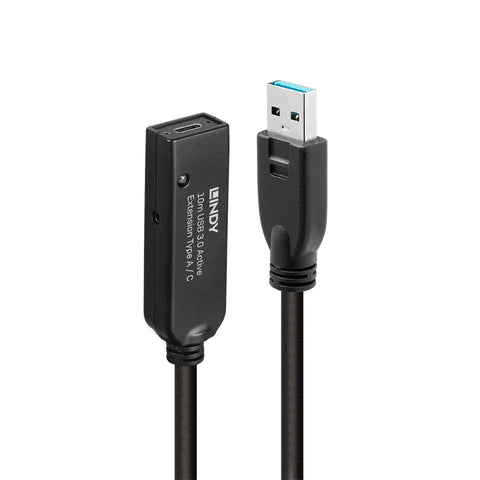 USB Cable LINDY 43376 Black 10 m (1 Unit) USB Cable LINDY 43376 Black 10 m (1 Unit)