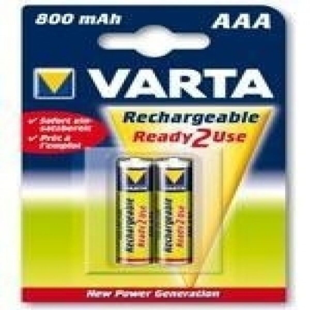 Rechargeable Batteries Varta 220837 1,2 V 800 mAh AAA Rechargeable Batteries Varta 220837 1,2 V 800 mAh AAA