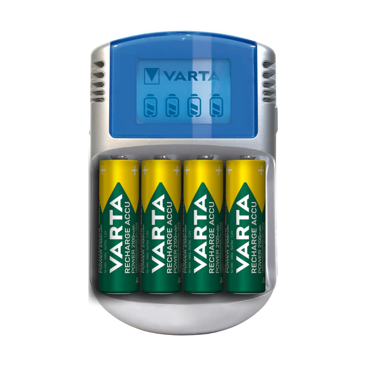 Charger + Rechargeable Batteries Varta -POWERLCD (1 Unit) Charger + Rechargeable Batteries Varta -POWERLCD (1 Unit)