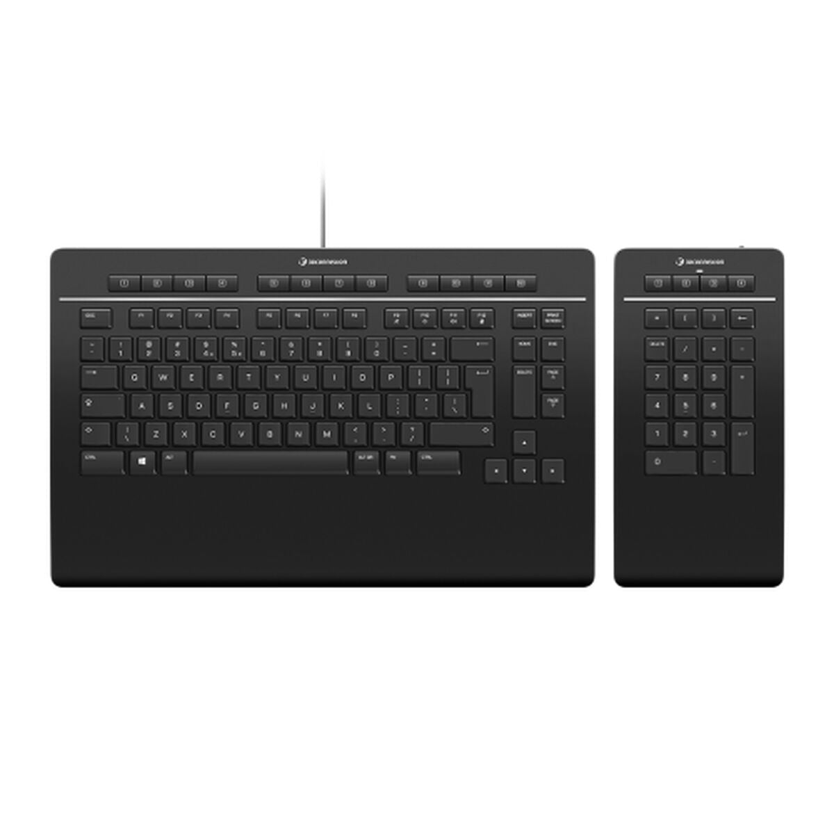 Bluetooth Keyboard 3Dconnexion Keyboard Pro Black QWERTZ Bluetooth Keyboard 3Dconnexion Keyboard Pro Black QWERTZ