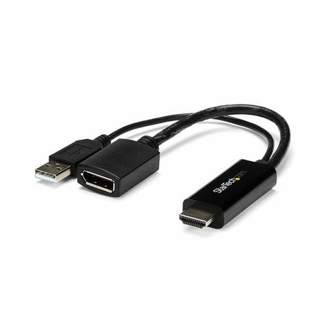 DisplayPort to HDMI Adapter Startech HD2DP                Black 4K DisplayPort to HDMI Adapter Startech HD2DP                Black 4K