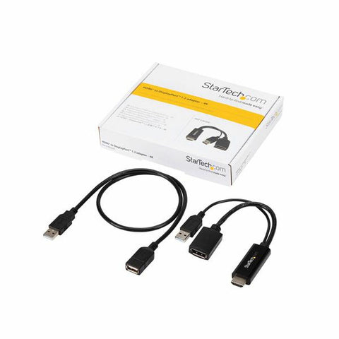 DisplayPort to HDMI Adapter Startech HD2DP                Black 4K DisplayPort to HDMI Adapter Startech HD2DP                Black 4K