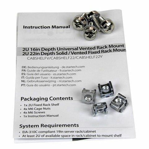 Fixed Tray for Rack Cabinet Startech CABSHELF22 Fixed Tray for Rack Cabinet Startech CABSHELF22