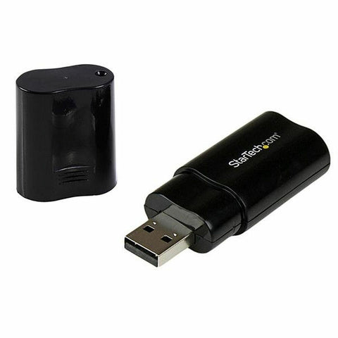 External Sound Card USB Startech ICUSBAUDIOB Black External Sound Card USB Startech ICUSBAUDIOB Black