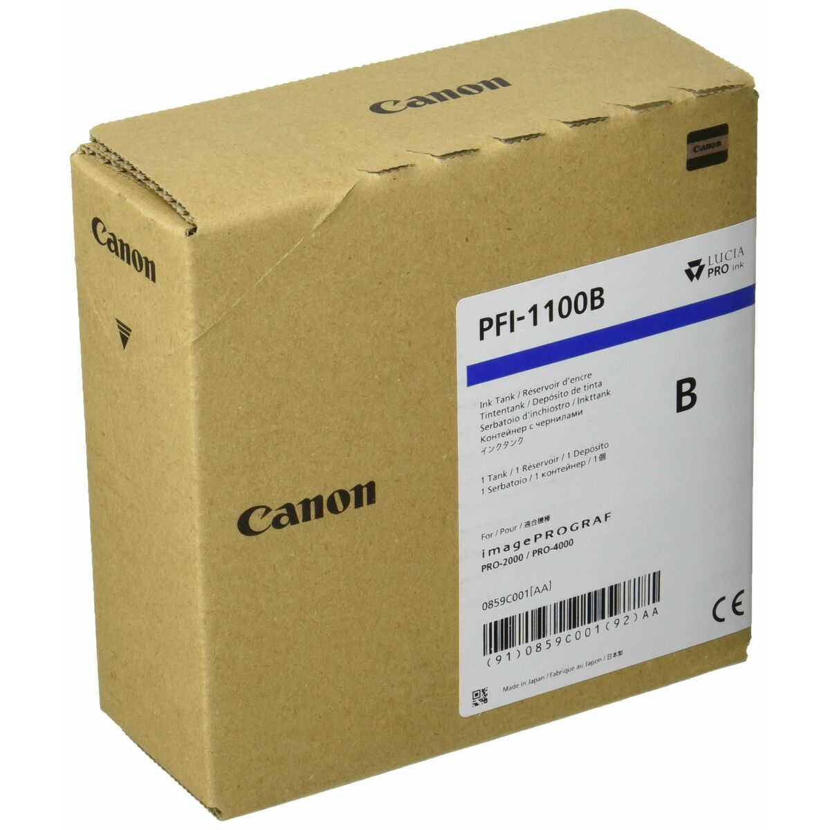 Original Ink Cartridge Canon 0859C001AA Blue Original Ink Cartridge Canon 0859C001AA Blue