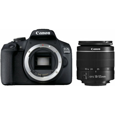 Digital Camera Canon 2000D + EF-S 18-55mm Black Digital Camera Canon 2000D + EF-S 18-55mm Black
